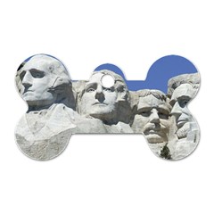 Mount Rushmore Monument Landmark Dog Tag Bone (one Side) by Nexatart