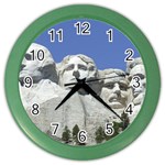 Mount Rushmore Monument Landmark Color Wall Clocks Front