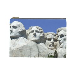 Mount Rushmore Monument Landmark Cosmetic Bag (large)  by Nexatart