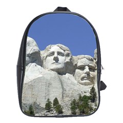 Mount Rushmore Monument Landmark School Bag (large) by Nexatart