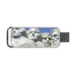 Mount Rushmore Monument Landmark Portable Usb Flash (one Side) by Nexatart