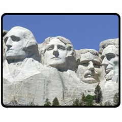 Mount Rushmore Monument Landmark Double Sided Fleece Blanket (medium)  by Nexatart