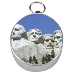 Mount Rushmore Monument Landmark Silver Compasses by Nexatart