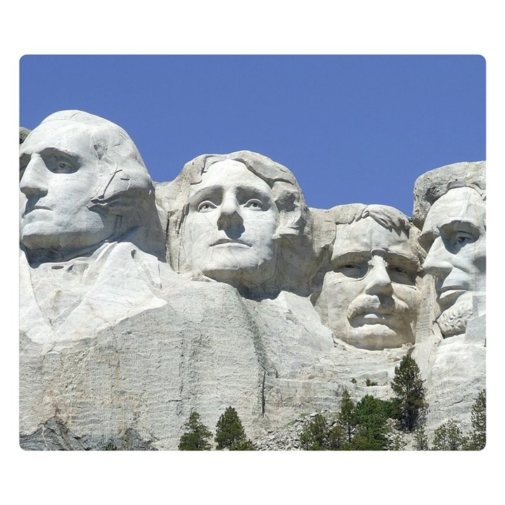 Mount Rushmore Monument Landmark Double Sided Flano Blanket (Small) 