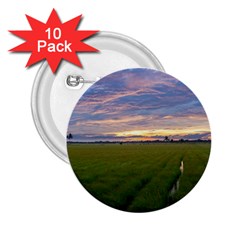 Landscape Sunset Sky Sun Alpha 2 25  Buttons (10 Pack)  by Nexatart