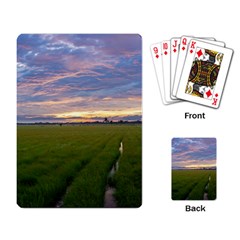 Landscape Sunset Sky Sun Alpha Playing Card