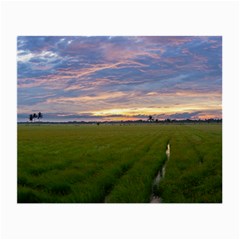 Landscape Sunset Sky Sun Alpha Small Glasses Cloth (2-side) by Nexatart