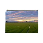 Landscape Sunset Sky Sun Alpha Cosmetic Bag (Large)  Front