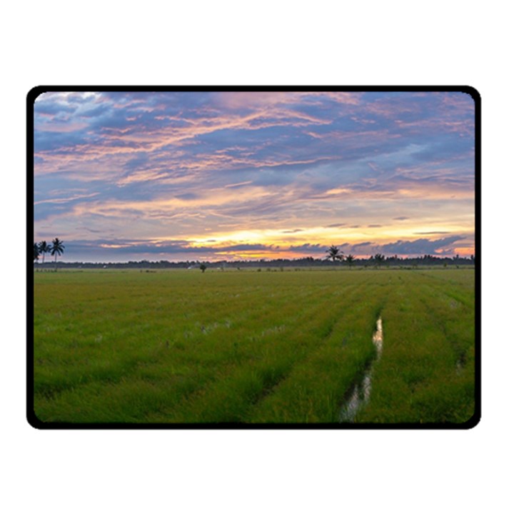 Landscape Sunset Sky Sun Alpha Fleece Blanket (Small)