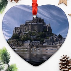 Mont Saint Michel France Normandy Ornament (heart) by Nexatart