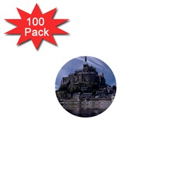 Mont Saint Michel France Normandy 1  Mini Buttons (100 Pack)  by Nexatart