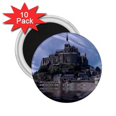 Mont Saint Michel France Normandy 2 25  Magnets (10 Pack)  by Nexatart