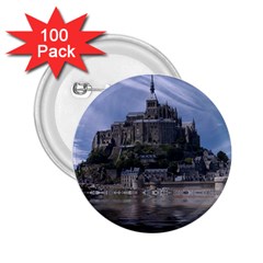 Mont Saint Michel France Normandy 2 25  Buttons (100 Pack)  by Nexatart