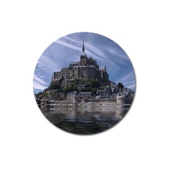 Mont Saint Michel France Normandy Magnet 3  (round) by Nexatart