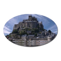 Mont Saint Michel France Normandy Oval Magnet by Nexatart