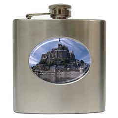 Mont Saint Michel France Normandy Hip Flask (6 Oz) by Nexatart