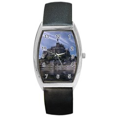 Mont Saint Michel France Normandy Barrel Style Metal Watch by Nexatart