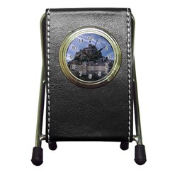 Mont Saint Michel France Normandy Pen Holder Desk Clocks by Nexatart