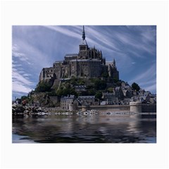 Mont Saint Michel France Normandy Small Glasses Cloth (2-side) by Nexatart