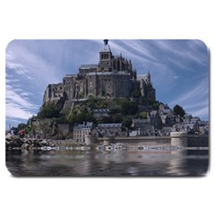 Mont Saint Michel France Normandy Large Doormat  by Nexatart