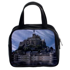 Mont Saint Michel France Normandy Classic Handbags (2 Sides) by Nexatart