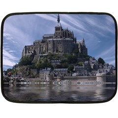 Mont Saint Michel France Normandy Fleece Blanket (mini) by Nexatart