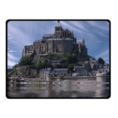 Mont Saint Michel France Normandy Fleece Blanket (small) by Nexatart