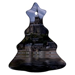 Mont Saint Michel France Normandy Christmas Tree Ornament (two Sides) by Nexatart