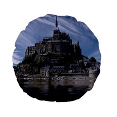 Mont Saint Michel France Normandy Standard 15  Premium Round Cushions by Nexatart