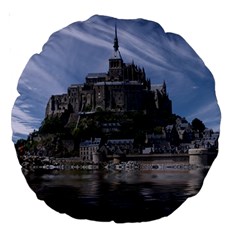 Mont Saint Michel France Normandy Large 18  Premium Round Cushions by Nexatart