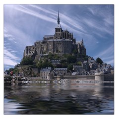 Mont Saint Michel France Normandy Large Satin Scarf (square) by Nexatart