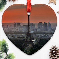 Paris France French Eiffel Tower Ornament (heart) by Nexatart