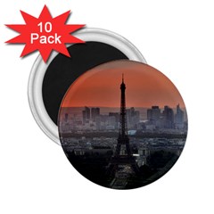 Paris France French Eiffel Tower 2 25  Magnets (10 Pack)  by Nexatart