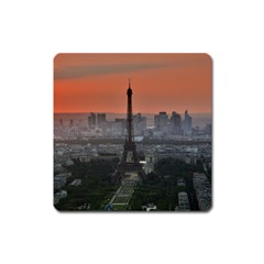 Paris France French Eiffel Tower Square Magnet by Nexatart