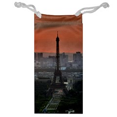 Paris France French Eiffel Tower Jewelry Bag by Nexatart