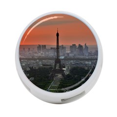 Paris France French Eiffel Tower 4-port Usb Hub (two Sides)  by Nexatart