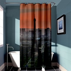 Paris France French Eiffel Tower Shower Curtain 36  X 72  (stall)  by Nexatart