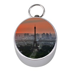 Paris France French Eiffel Tower Mini Silver Compasses by Nexatart