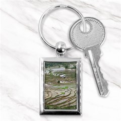 Rice Fields Terraced Terrace Key Chains (rectangle)  by Nexatart