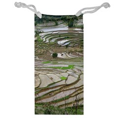 Rice Fields Terraced Terrace Jewelry Bag by Nexatart