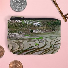 Rice Fields Terraced Terrace Mini Coin Purses by Nexatart