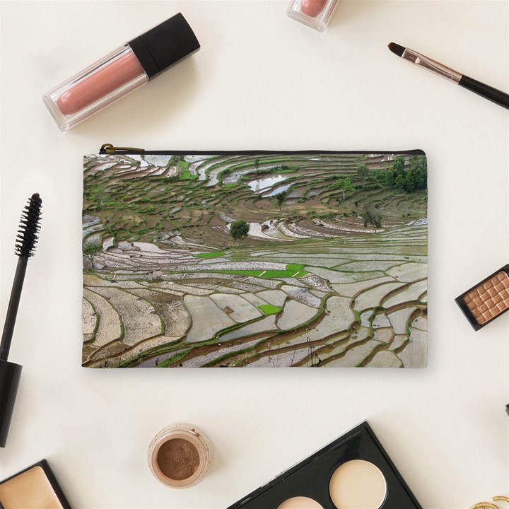 Rice Fields Terraced Terrace Cosmetic Bag (Medium) 