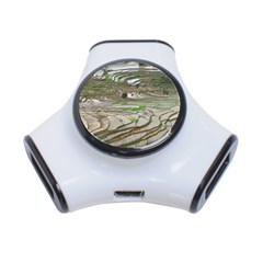 Rice Fields Terraced Terrace 3-port Usb Hub by Nexatart