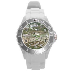 Rice Fields Terraced Terrace Round Plastic Sport Watch (l) by Nexatart