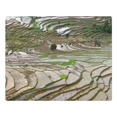 Rice Fields Terraced Terrace Double Sided Flano Blanket (large)  by Nexatart