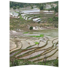 Rice Fields Terraced Terrace Back Support Cushion by Nexatart