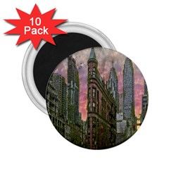 Flat Iron Building Toronto Ontario 2 25  Magnets (10 Pack)  by Nexatart