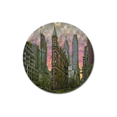 Flat Iron Building Toronto Ontario Magnet 3  (round) by Nexatart