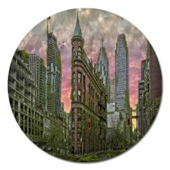 Flat Iron Building Toronto Ontario Magnet 5  (round) by Nexatart