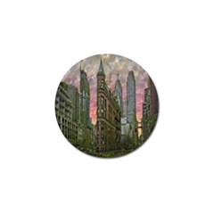 Flat Iron Building Toronto Ontario Golf Ball Marker (4 Pack) by Nexatart